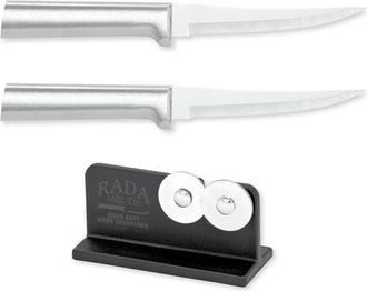 Rada Cutlery 4.375-Inch Super Parer Set of 2 & Quick Edge Knife Sharpener in Silver at Nordstrom