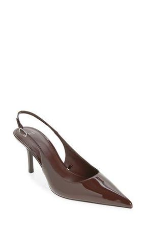 Mango Sol Slingback Pump in Chocolate at Nordstrom Rack, Size 6.5Us / 37Eu