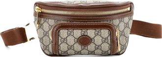 Gucci Interlocking G Patch GG Coated Canvas belt bag - Bruin