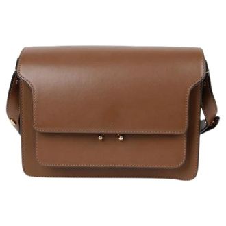 Marni Pre-owned Cross Body Bags, female, Brown, Size: ONE SIZE Pre-owned Trunk Medium Shoulder Crossbody Bag