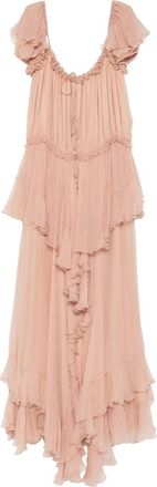 Chlo&eacute; Ruffled Silk Dress