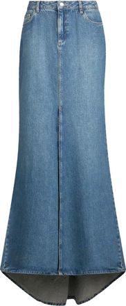 Liu Jo Gonna denim con spacco - Blu