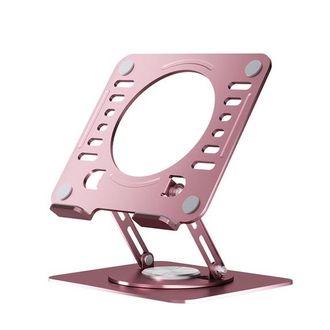 No Brand Soporte Giratorio Para Port&aacute;til De Sobremesa: Elevador Ajustable Para Port&aacute;til, Con Rotaci&oacute;n De 360&deg;, Panel Met&aacute;lico Ventilado Para La Disipaci&oacute;n Del 