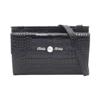 Miu Miu Borsa a spalla Pre-owned in pelle - - Pre-owned - Donna - Nero - ONE SIZE