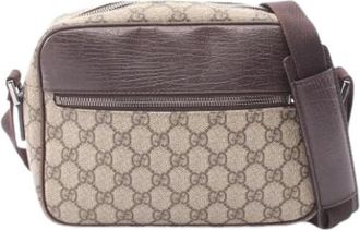 Gucci Pre-owned Vintage Schoudertas - unisex - Vintage Schoudertas - Beige - ONE Size - Leer - Vintage