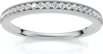 Pompeii3 3/8thCt Diamond Sephora Stackable Wedding Anniversary Ring 10k Gold Lab Grown