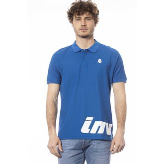 Invicta Mens Polo Shirt Logo Detail - Medium Blue Cotton - Size X-Large