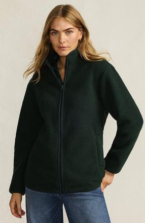 Lands End Cozy High Pile Full Zip Fleece Jacket in Woodland Forest at Nordstrom, Size X-Small P