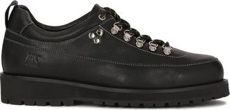 Kazar Leren halfschoenen werkschoenen - Heren - Veterschoenen - Zwart - 45 EU - Leer - Schoenen