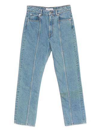 Viktor & Rolf Jeans a cinque tasche con design a inserti - Blu