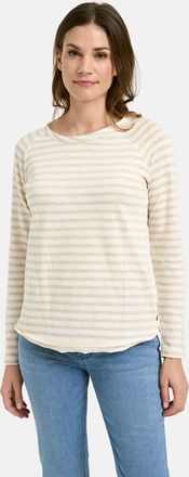 Smith & Soul Langarmshirt SMITH & SOUL, Damen, Gr. XXL, sand, Jersey, Obermaterial: 100% Baumwolle, gestreift, regular fit h&uuml;ftbedeckend, Rundhals, Raglan&auml;rmel, Sh