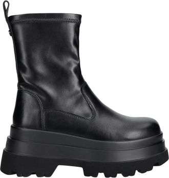 Buffalo Jupiter Sock Boot - Dames - Schoenen - Zwart - Maat: 40 EU Leer
