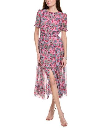 Saloni Silk Shirtdress