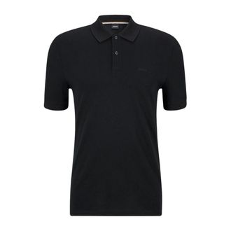 HUGO BOSS Tops, Heren, Zwart, M, Katoen, Polo Shirt