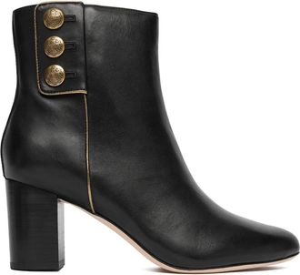 Ralph Lauren Tronchetto Kenni in pelle - Dames - Laarzen met Hak - Zwart - 41 EU - Leer - Schoenen