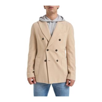 Circolo 1901 Blazers, male, Beige, 2XL, Double-breasted Jacket