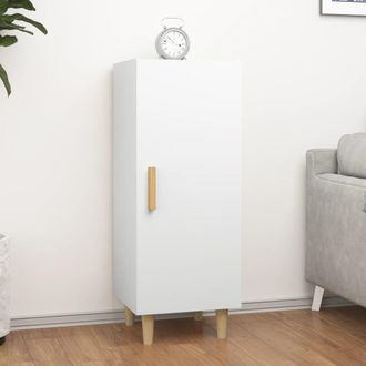 vidaXL Aparador De Madera Contrachapada Blanco 34,5x34x90 Cm Vidaxl