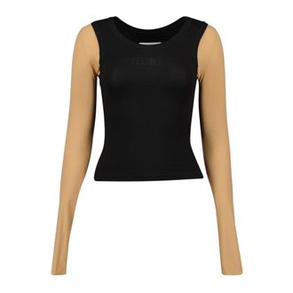 Maison Margiela Dames, Tops, Zwart, Maat: L