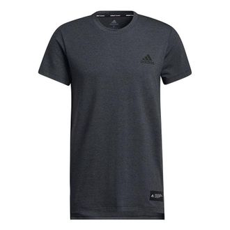 adidas Stu Tech Tee Casual Sports Running Short Sleeve Black GM0627