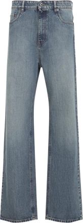 Miu Miu Katoenen broek - Dames - Flared Jeans - Blauw - W25 - Katoen - Jeans