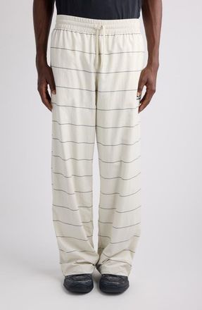 Balenciaga Stripe Track Pants in Dirty White/Black at Nordstrom, Size Medium