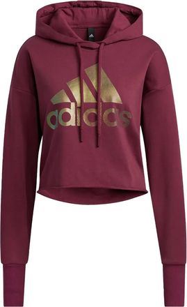 adidas Felpa con cappuccio e logo - Viola