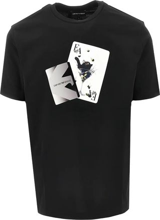 Emporio Armani T-shirt ASV con stampa - Nero