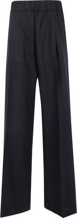 Semicouture Stijlvolle Jhonny Broek - Dames - Wijde Broeken - Zwart - S - Broeken
