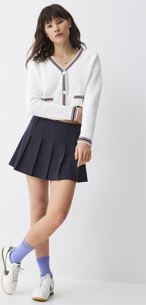 Twik Womens Pleated dress miniskirt