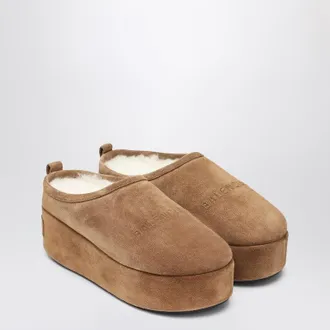 Balenciaga Alaska Soft Brown Platform Clogs