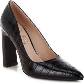 London Rag Scheba Croc Embossed Pump in Black at Nordstrom Rack, Size 6.5
