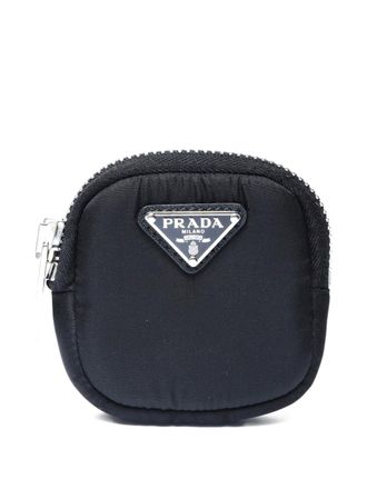 Prada 2020-2025 mini zip coin purse - Black