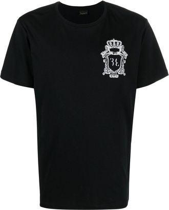 Billionaire Boys Club Crest logo-print T-shirt - men - Polyester/Cotton - S - Black