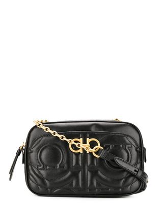 Ferragamo Gancini camera bag - women - Calf Leather - OS - Black