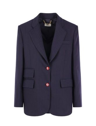 Elisabetta Franchi blazer met logoknopen