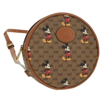 Gucci Pre-owned Vintage Rugzak - Dames - Pre-owned - Bruin - Maat: ONE Size Leer