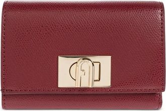 Furla textured-leather clasp wallet