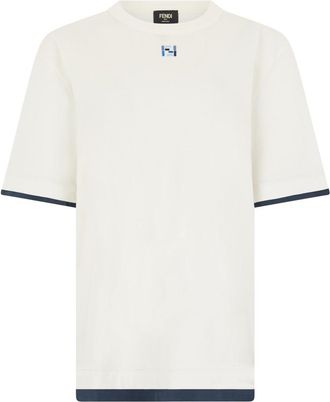 Fendi Off White Logo T-Shirt