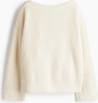 H&M Oversized Wool-blend Jumper in Cream at Nordstrom, Size X-Small