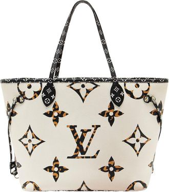 Louis Vuitton Black Limited Edition Giant Monogram Canvas Jungle Neverfull Mm (Authentic Pre-Loved)
