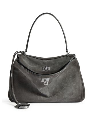 Balenciaga SMALL RODEO BAG IN WAXED SUEDE CALFSKIN AND SMOOTH CALFSKIN - Balenciaga - Woman