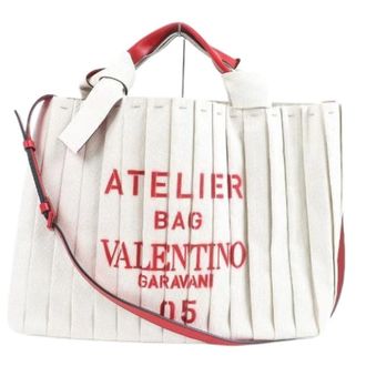 Valentino Pre-owned Tote Bags, female, Beige, Size: ONE SIZE Pre-owned Canvas Tote Bag
