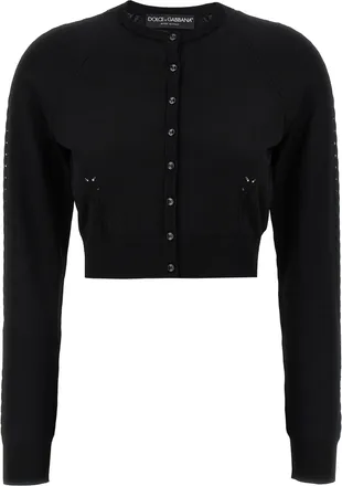 Dolce & Gabbana Black Viscose Womens Cardigan