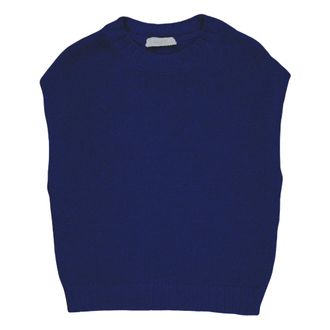 Zanone Round-neck Knitwear, female, Blue, Size: XS Maglia