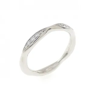 Chanel Platinum Platinum 950 Band Ring (Pre-Owned)