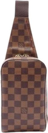 Louis Vuitton Pre-owned Fanny Pack Sling Bag - Heren - Vintage Schoudertas - Bruin - ONE Size - Vintage