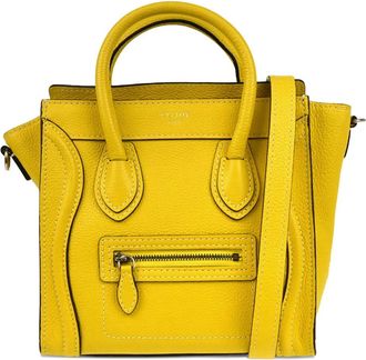 Celine 2011 nano Luggage tote bag - Geel