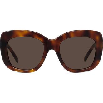 Givenchy Bold 53mm Gradient Butterfly Sunglasses in Blonde Havana /Brown at Nordstrom
