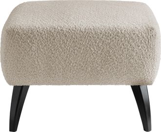 Inosign Polsterhocker »Colori« Holzfussfarbe wählbar, verschiedene Stoffe, hochwertige Stoffqualität