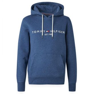 Tommy Hilfiger Hoodies Logo Hoodie Blauw